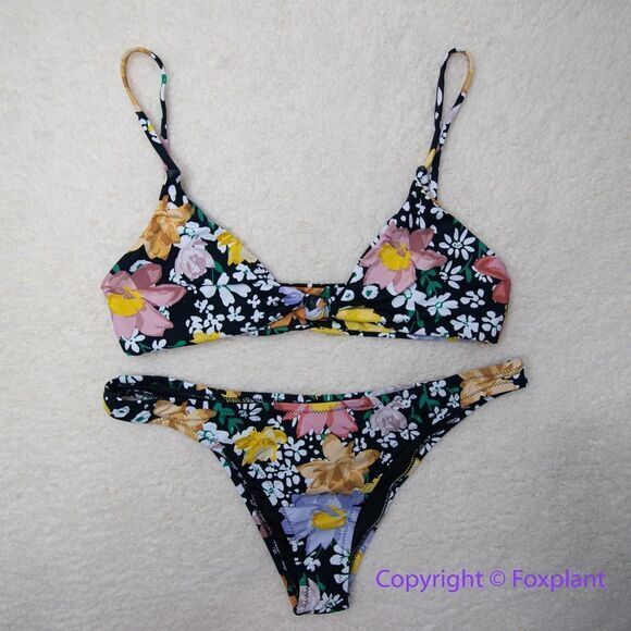 NEW Set! Rhythm x Free People Rio Fields Knot Front Bikini, size M - Picture 2 of 14